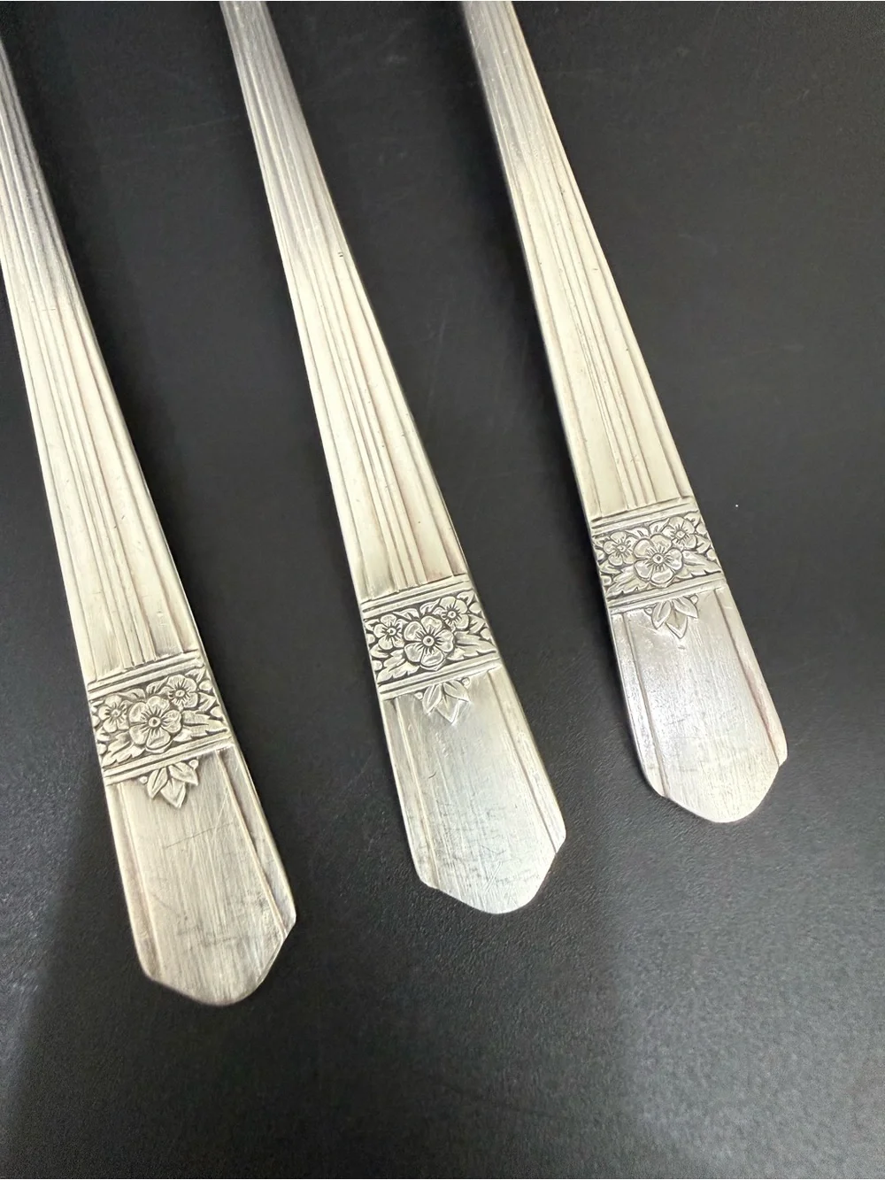 Vintage ONEIDA Simeon & George Rogers Co. Silver Rose Silver-plate Ice Tea Spoon